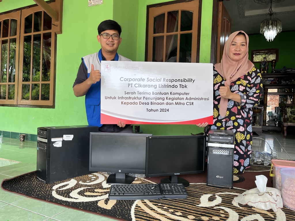 Bantuang Infrakstruktur Penunjang Kegiatan Administrasi Desa Binaan dan Mitra CSR